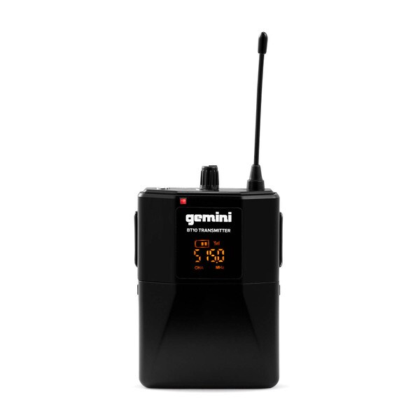 Main product image for Gemini GMU-HSL100 Professional Wireless Headset and Lavalier Rechargeable Battery Body Pack 235-162